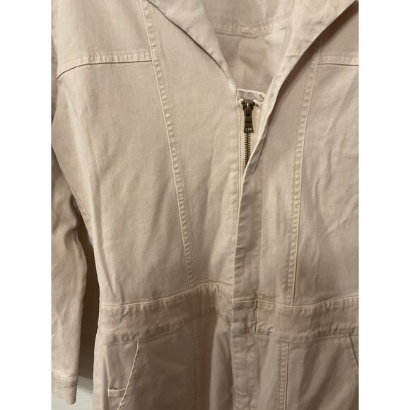 Young, Fabulous, & Broke Sample Sale Utility Cargo Jumpsuit in Khaki - Picture 3 of 8